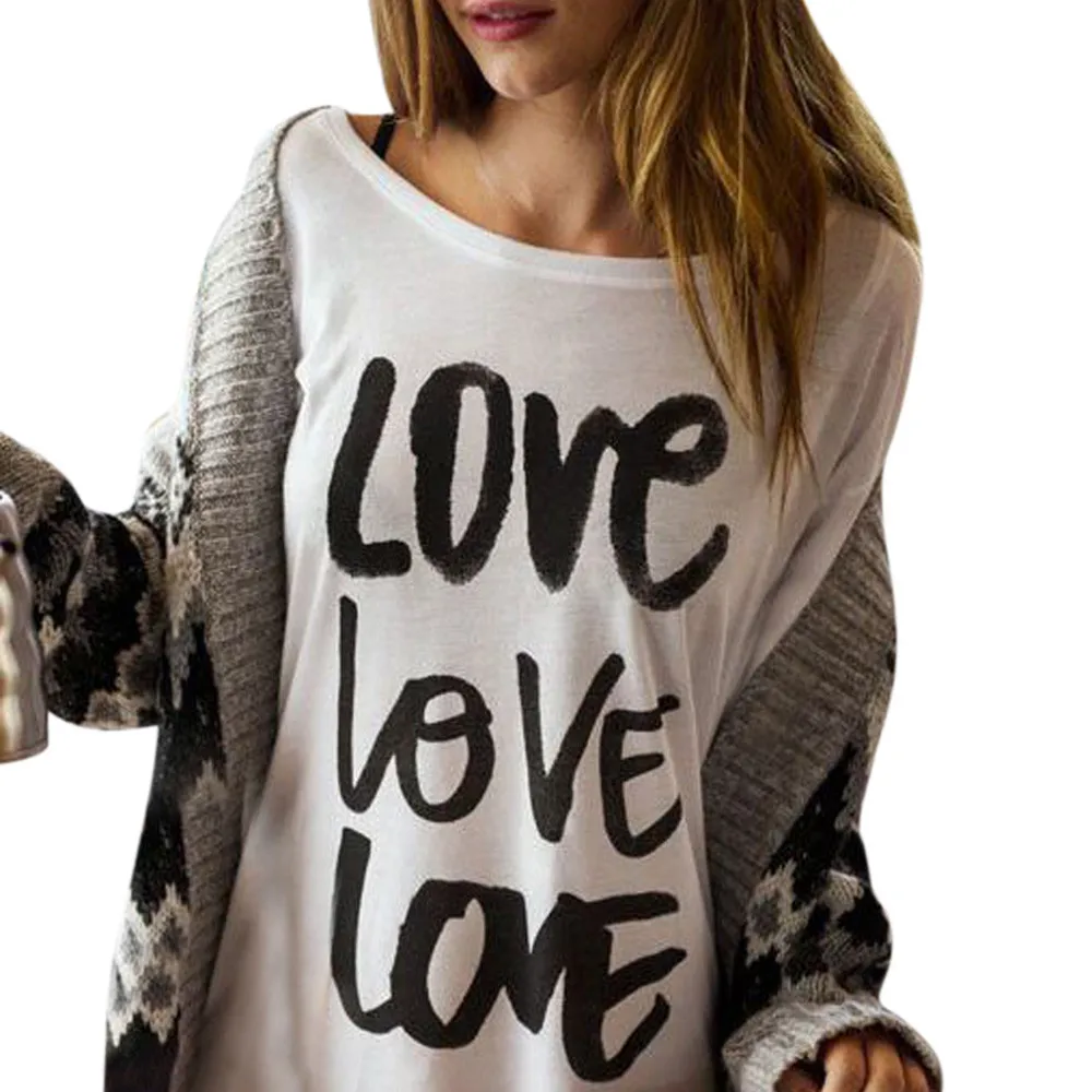 haut femmeLove Print Long Sleeve Sweatshirt Pullover Tops T Shirt camiseta mujer verano Tee tshirt women 2019
haut femmeLove Print Long Sleeve Sweatshirt Pullover Tops T Shirt camiseta mujer verano Tee tshirt women 2019