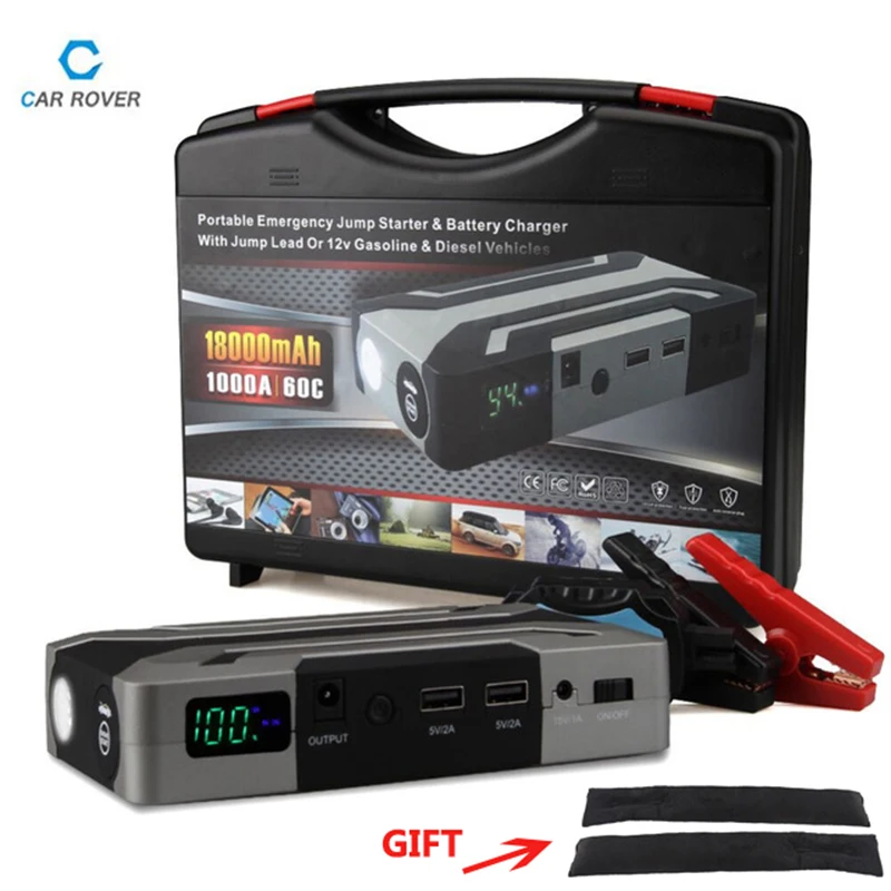 1000A Peak Current Car Jump Starter for Petrol 8.0L Diesel 6.0L High Power Car Battery Charger Emergency Auto Power Bank Booster
1000A Peak Current Car Jump Starter for Petrol 8.0L Diesel 6.0L High Power Car Battery Charger Emergency Auto Power Bank Booster