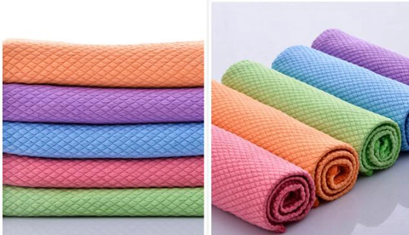 KHGDNOR Soft Microfiber Cleaning Towel Absorbable Glass Kitchen Cleaning Cloth Wipes Table Window Car Dish Towel Rag KHGDNOR Soft Microfiber Cleaning Towel Absorbable Glass Kitchen Cleaning Cloth Wipes Table Window Car Dish Towel Rag
