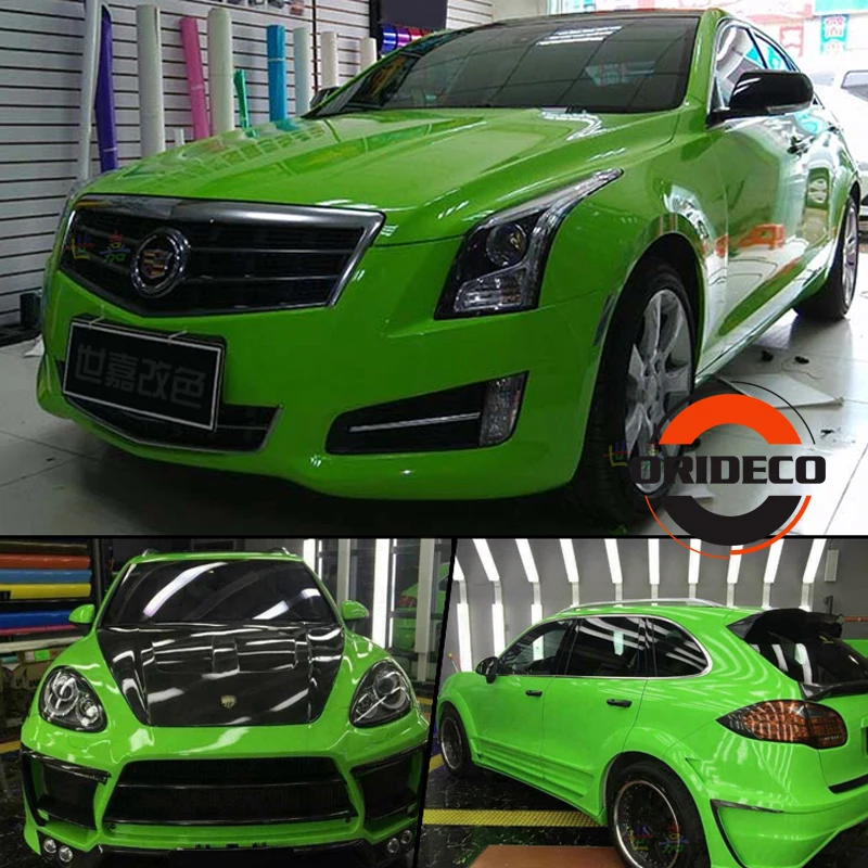 Apple Green GLOSSY Vinyl Wrap With 3 Layers - Light Green High Gloss Shiny Car Wraps Film Graphic air Free Size:1.52*20M/Roll
Apple Green GLOSSY Vinyl Wrap With 3 Layers - Light Green High Gloss Shiny Car Wraps Film Graphic air Free Size:1.52*20M/Roll