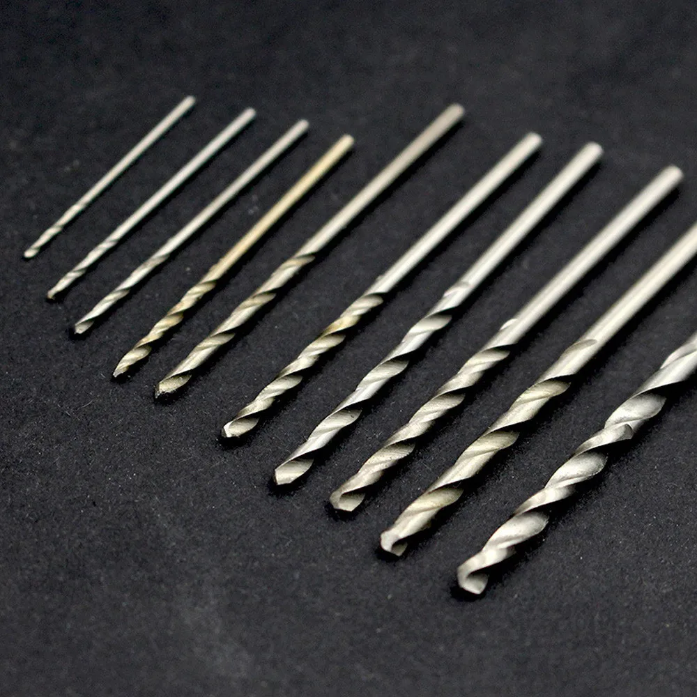 Mini 10pc 0.8-1.8mm Twist Drill Bit Woodworking Drilling Rotary Tools Power home work Woodworking Hand Tool#XX
Mini 10pc 0.8-1.8mm Twist Drill Bit Woodworking Drilling Rotary Tools Power home work Woodworking Hand Tool#XX