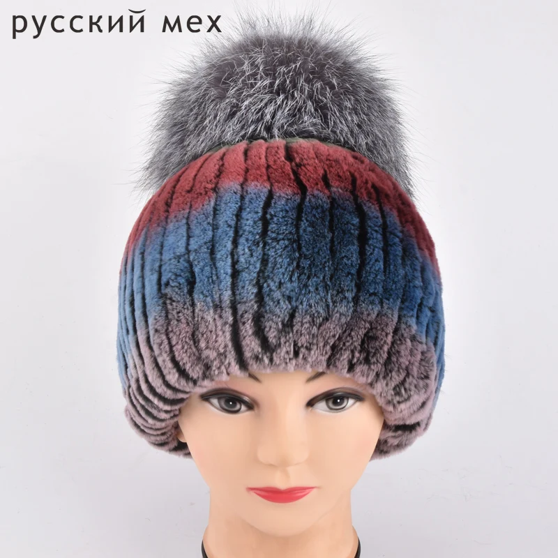 Winter rex rabbit fur hat for women with fox fur pom poms top knitted beanies fur hats new brand causal good quality caps
Winter rex rabbit fur hat for women with fox fur pom poms top knitted beanies fur hats new brand causal good quality caps