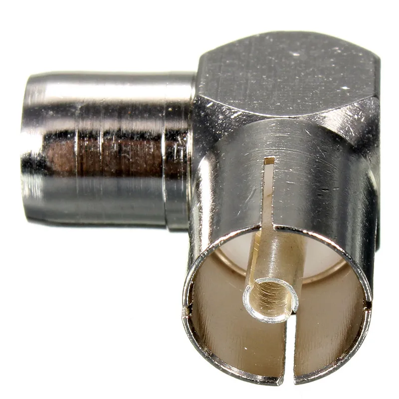 Aluminium Alloy 90 Degree Right Angled TV Cable Connector Male Coax Aerial Antenna Plug to Female Socket
Aluminium Alloy 90 Degree Right Angled TV Cable Connector Male Coax Aerial Antenna Plug to Female Socket