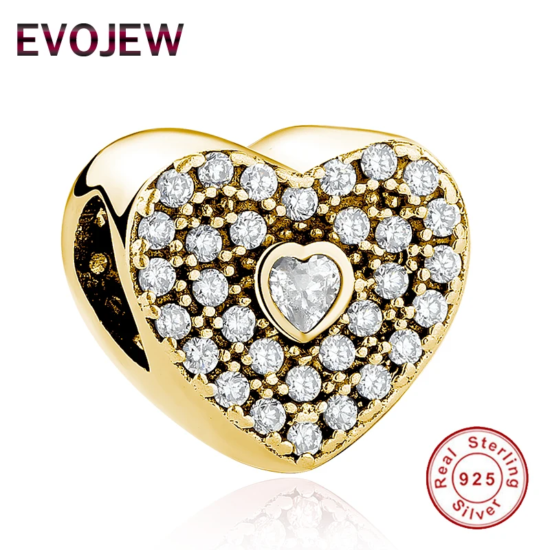 EVOJEW European Rose Gold Love Heart Charm Beads Fit Pandora Bracelet Women Original 925 Sterling Silver Beads Jewelry Making
EVOJEW European Rose Gold Love Heart Charm Beads Fit Pandora Bracelet Women Original 925 Sterling Silver Beads Jewelry Making