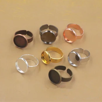 Copper Ring Settings 20pcs/lot 7Colors Adjustable Finger Ring Fit 10-20mm Round Cameo cabochon base setting Jewelry Findings
Copper Ring Settings 20pcs/lot 7Colors Adjustable Finger Ring Fit 10-20mm Round Cameo cabochon base setting Jewelry Findings