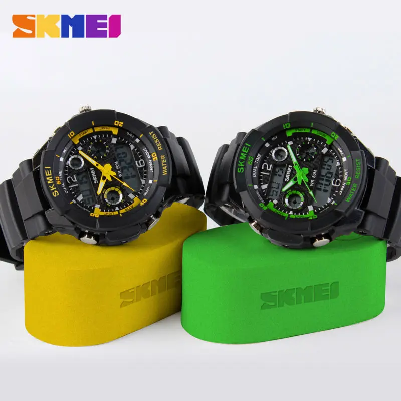 SKMEI Элитный бренд спортивные часы ударопрочный мужчины LED военные цифровой