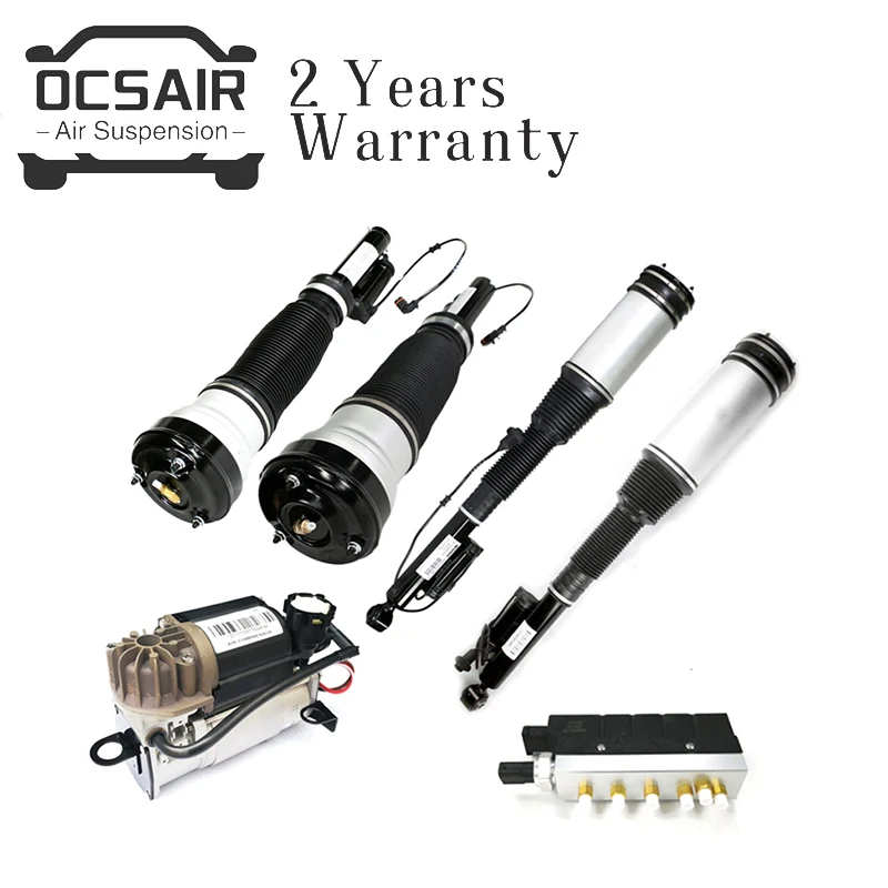Air Suspension Kit for Mercedes S Class 2003-2006 W220 Airmatic 2Matic ( Front Struts, Rear Struts, Air Compressor, Valve Block
Air Suspension Kit for Mercedes S Class 2003-2006 W220 Airmatic 2Matic ( Front Struts, Rear Struts, Air Compressor, Valve Block