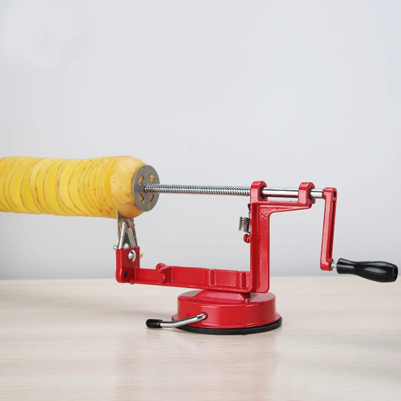 Stainless Steel Potato Apple Slicer French Fry Cutter Machine Apple Fruit Machine Potato Spiral Cutter Kitchen Gadgets
Stainless Steel Potato Apple Slicer French Fry Cutter Machine Apple Fruit Machine Potato Spiral Cutter Kitchen Gadgets