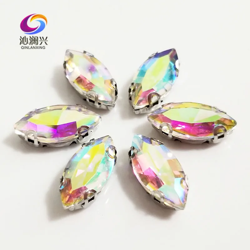 Anti hook AB color Horse eye shape High quality Glass Crystal sew on D shape claw rhinestones,Diy Clothing accessories SWMD06
Anti hook AB color Horse eye shape High quality Glass Crystal sew on D shape claw rhinestones,Diy Clothing accessories SWMD06