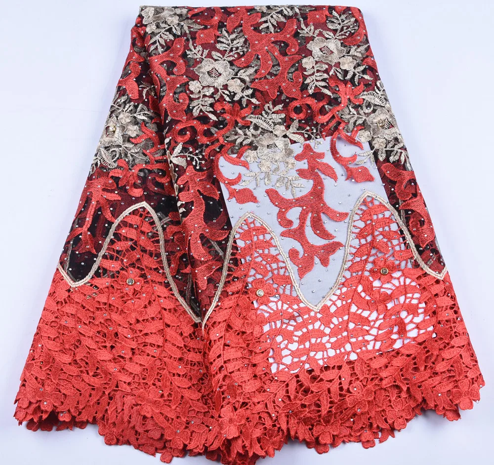 African Lace Fabric 2019 High Quality Lace Red French Guipure Cord Lace Fabric Nigerian Wedding Nigeria Lace Fabric A1651
African Lace Fabric 2019 High Quality Lace Red French Guipure Cord Lace Fabric Nigerian Wedding Nigeria Lace Fabric A1651