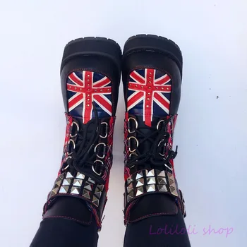 Princess sweet lolita shoes loliloli yoyo English-style red plaid rivet union Jacks cross lace-up kitten heels an6661
Princess sweet lolita shoes loliloli yoyo English-style red plaid rivet union Jacks cross lace-up kitten heels an6661