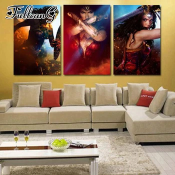 FULLCANG diy 3pcs diamond embroidery "heroine" painting full drill 5d cross stitch mosaic pattern handicraft portrait kits G1323
FULLCANG diy 3pcs diamond embroidery "heroine" painting full drill 5d cross stitch mosaic pattern handicraft portrait kits G1323