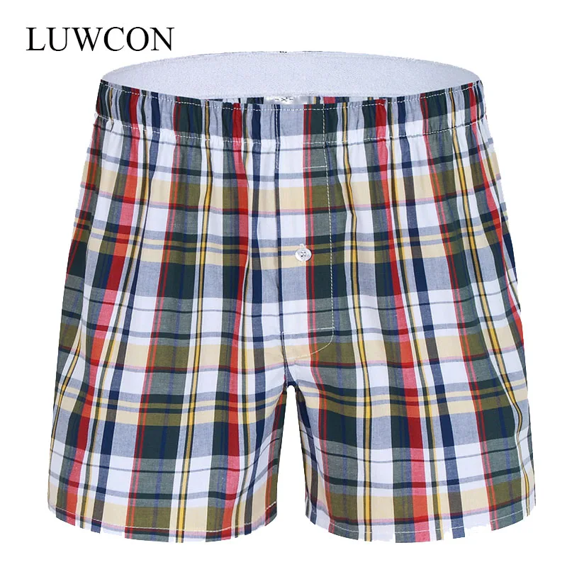 LUWCON Brand Loose Plaid Cotton Men's Underwear Boxer Shorts High Quality Mens Leisure Lounge Home Wear Underpants
LUWCON Brand Loose Plaid Cotton Men's Underwear Boxer Shorts High Quality Mens Leisure Lounge Home Wear Underpants
