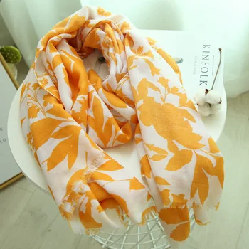 Guttavalli Women Europe Floral Leaf Cotton Fringes Long Shawl Female Chevron Sunscreen Plants Soft Orange White Stripes Scarf
Guttavalli Women Europe Floral Leaf Cotton Fringes Long Shawl Female Chevron Sunscreen Plants Soft Orange White Stripes Scarf