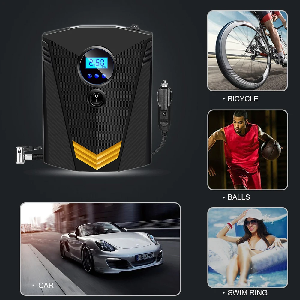 Auto Tyre Inflatable Pump Portable Mini Emergency High Pressure Tire Inflator Air Compressor
Auto Tyre Inflatable Pump Portable Mini Emergency High Pressure Tire Inflator Air Compressor