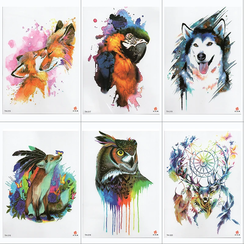 Waterproof Temporary Tattoo Sticker Samll Arm Sleeve Tattoo Fox Wolf Animal Full Flower Tatoo Body Art Tattoo
Waterproof Temporary Tattoo Sticker Samll Arm Sleeve Tattoo Fox Wolf Animal Full Flower Tatoo Body Art Tattoo