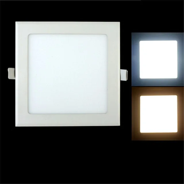Светодиодный квадратный потолочный светильник AC 12 В/24 В 3 Вт-25 Вт Встраиваемый