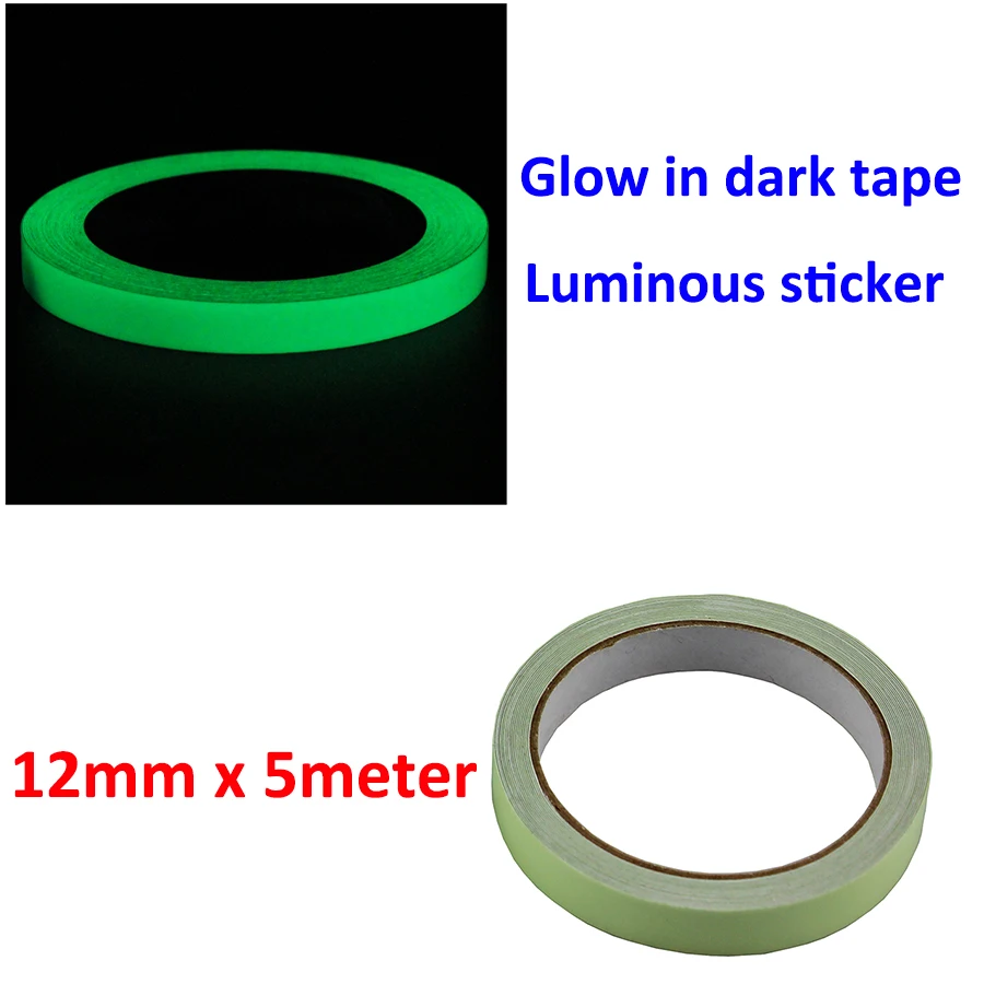 12mm Wide Green Glow In Dark Tape Wall Sticker Luminous Photoluminescent Tape Stage Home Decoration Glow Tape Self-adhesive
12mm Wide Green Glow In Dark Tape Wall Sticker Luminous Photoluminescent Tape Stage Home Decoration Glow Tape Self-adhesive
