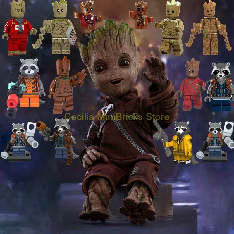 Legoing Marvel Rocket Raccoon Gamora Star-Lord Thanos Guardians of the Galaxy Building Blocks Toys Figures Legoings Avengers
Legoing Marvel Rocket Raccoon Gamora Star-Lord Thanos Guardians of the Galaxy Building Blocks Toys Figures Legoings Avengers