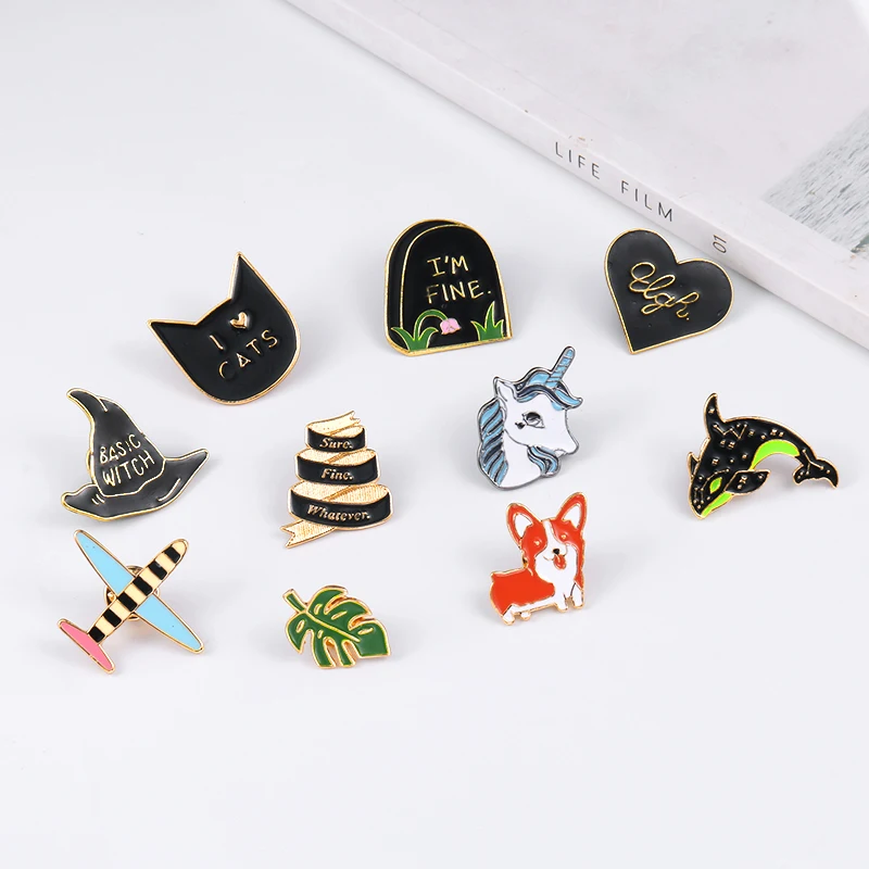 WEIMANJINGDIAN New Arrival A Variety of Enamel Pins Badges Hallowmas Brooches for Handbags / Hats / Jeans etc
WEIMANJINGDIAN New Arrival A Variety of Enamel Pins Badges Hallowmas Brooches for Handbags / Hats / Jeans etc