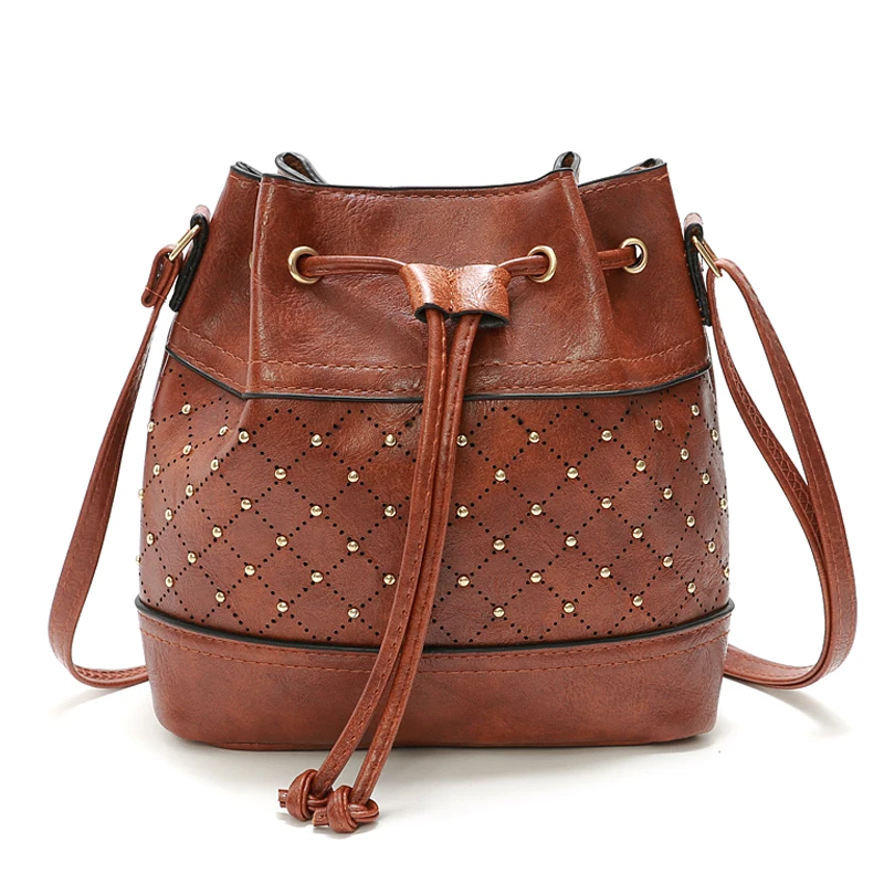 2019 Summer Small Rivet Women Messenger Bags Handbags Women Famous Brands PU Leather Bucket Crossbody Shoulder Bag Bolsos Mujer
2019 Summer Small Rivet Women Messenger Bags Handbags Women Famous Brands PU Leather Bucket Crossbody Shoulder Bag Bolsos Mujer