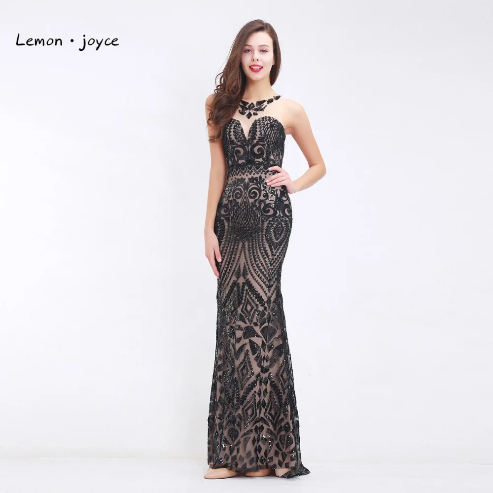 Lemon joyce Black Evening Dresses for Women 2019 Elegant with O-neck Sleeveless Prom Party Gowns Plus Size Robe de Soire
Lemon joyce Black Evening Dresses for Women 2019 Elegant with O-neck Sleeveless Prom Party Gowns Plus Size Robe de Soire