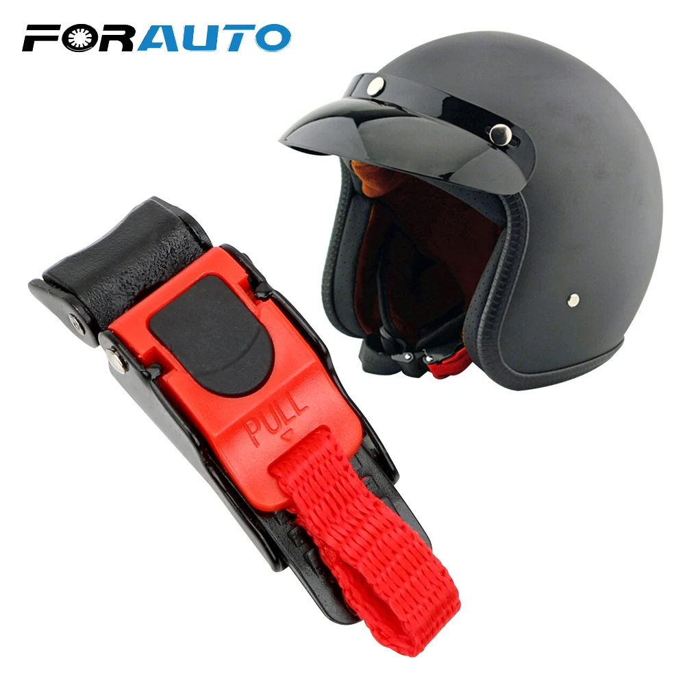 

FORAUTO Helmet Strap Clip Fast Buckles Helmet Buckle Lock Safety For Racing Car Motorbike Bike Helmet Adjustable Quick Release