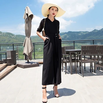 Autumn Jumpsuits Office Lady One Piece Pants Loose Sashes Bodysuit Women Overalls Female Salopette Trendy Body Feminino
Autumn Jumpsuits Office Lady One Piece Pants Loose Sashes Bodysuit Women Overalls Female Salopette Trendy Body Feminino