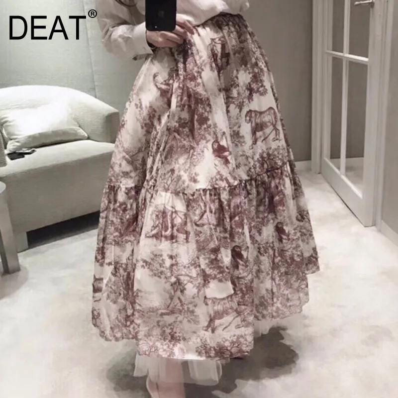 DEAT 2019 Summer Fashion New Printing Elastic Band Women Skirt Casual Long Section Hot Sale Trendy Tide Bottoms BF039
DEAT 2019 Summer Fashion New Printing Elastic Band Women Skirt Casual Long Section Hot Sale Trendy Tide Bottoms BF039