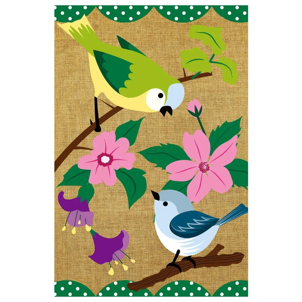 Morigins Home Garden Flag Welcome Happy Birds Flowers Decor Burlap Applique Spring Double Sided Garden Flag Outdoor Yard Flag Q9
Morigins Home Garden Flag Welcome Happy Birds Flowers Decor Burlap Applique Spring Double Sided Garden Flag Outdoor Yard Flag Q9