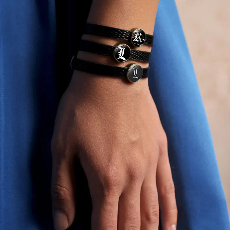 XUSHUI XJ Anime Death Note Black Leather Bracelet Crystal Glass Animated Round Dome Charm Bangle Bracelet Adjustable
XUSHUI XJ Anime Death Note Black Leather Bracelet Crystal Glass Animated Round Dome Charm Bangle Bracelet Adjustable