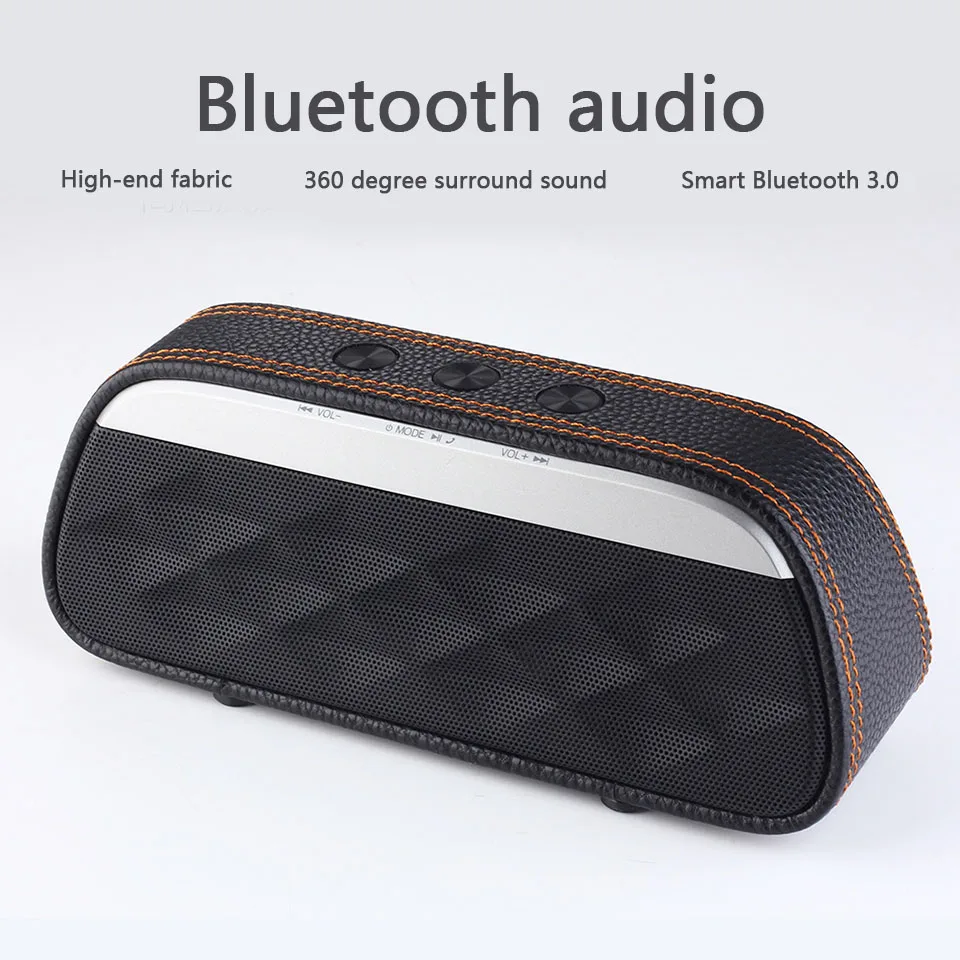 Wireless Bluetooth Speaker Leather Subwoofer Portable Mini Speaker With TF Card Line in Voice Prompts Handsfree for Cell Phone
Wireless Bluetooth Speaker Leather Subwoofer Portable Mini Speaker With TF Card Line in Voice Prompts Handsfree for Cell Phone