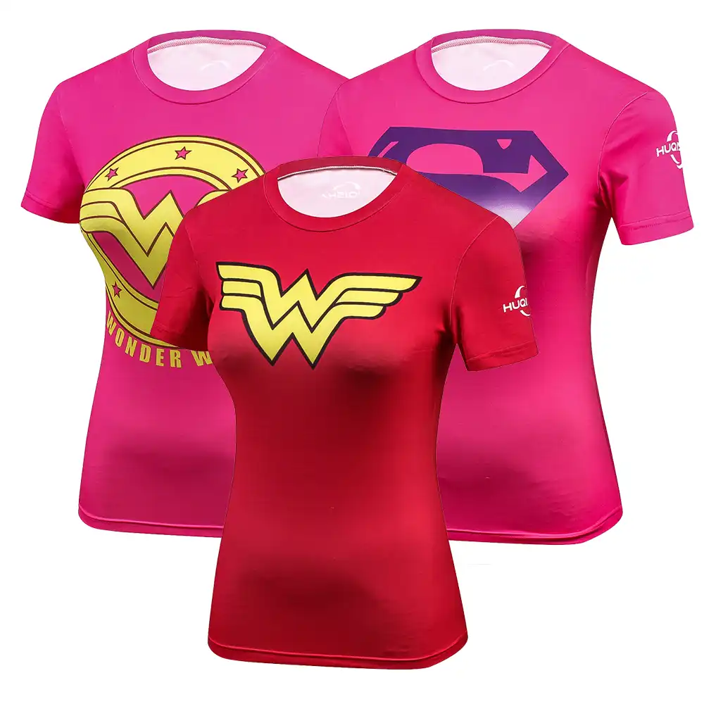 camisetas superheroes mujer