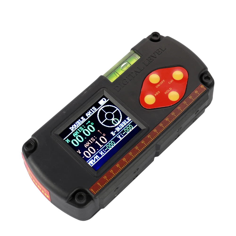 Digital Protractor Dual-axis Angle Ruler Digital Level Inclinometer 0.1 Degree Accuracy with USB Cable Built-in Lithium Battery
Digital Protractor Dual-axis Angle Ruler Digital Level Inclinometer 0.1 Degree Accuracy with USB Cable Built-in Lithium Battery