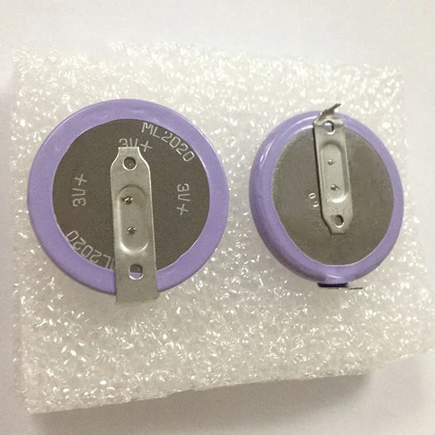 2pcs/lot ML2020 2020 180 degrees pins replace VL2020 Rechargeable Battery for Car Key Remote and so on
2pcs/lot ML2020 2020 180 degrees pins replace VL2020 Rechargeable Battery for Car Key Remote and so on