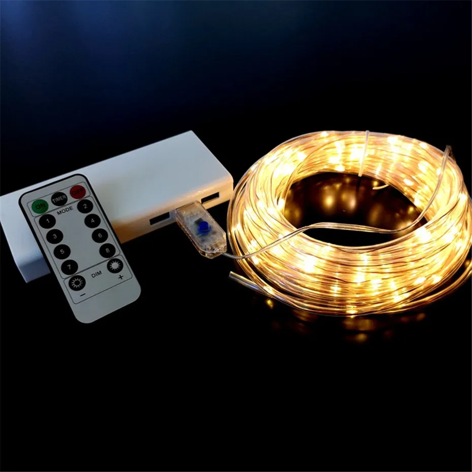 10M RGB LED Strip USB String lights Indoor Outdoor Street Garland Remote Control 8 Changing Modes Garden Decors DIY Fairy Lights
10M RGB LED Strip USB String lights Indoor Outdoor Street Garland Remote Control 8 Changing Modes Garden Decors DIY Fairy Lights