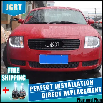 Car Styling Headlight assembly 1999-2006 for AUDI TT DoubleU Angel Eye LED DRL Lens Double Beam H7 with hid kit 2 pcs.
Car Styling Headlight assembly 1999-2006 for AUDI TT DoubleU Angel Eye LED DRL Lens Double Beam H7 with hid kit 2 pcs.