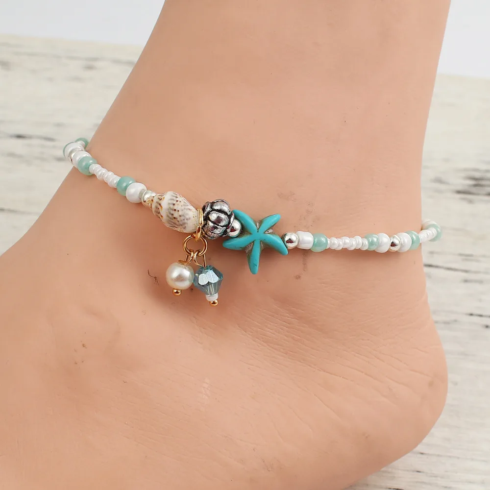 DoreenBeads Summer Beach Jewelry Starfish Shell Acrylic Beaded Anklet Bracelet White & Green 24cm(9 4/8") long Women Gift, 1 Pc
DoreenBeads Summer Beach Jewelry Starfish Shell Acrylic Beaded Anklet Bracelet White & Green 24cm(9 4/8") long Women Gift, 1 Pc