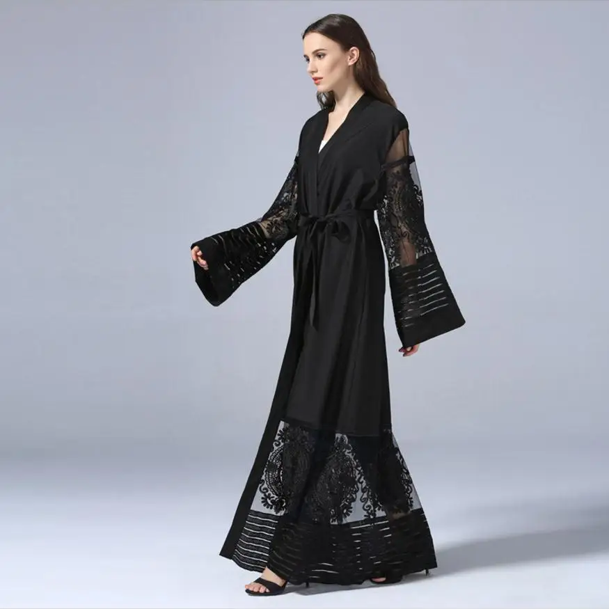 Fashion Muslim Adult lace hollow cut Robe Musulmane Turkish Dubai Abaya Muslim Robe Arab Worship Service abaya wj1340 with blet
Fashion Muslim Adult lace hollow cut Robe Musulmane Turkish Dubai Abaya Muslim Robe Arab Worship Service abaya wj1340 with blet