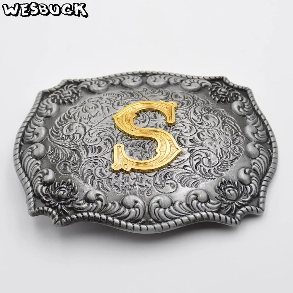 WesBuck Brand 3D S Initial Letter Cowboy Belt Buckle With Women Men's PU Leather Belt
WesBuck Brand 3D S Initial Letter Cowboy Belt Buckle With Women Men's PU Leather Belt