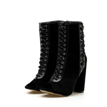 Women's new high-quality suede fish mouth thick with cross straps high heels sexy nightclub sandals
Women's new high-quality suede fish mouth thick with cross straps high heels sexy nightclub sandals