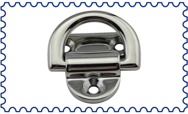 M8 8mm Hardware D Shuckle 316 Stainless Steel fitting fixing Shade Sail Boat Wal