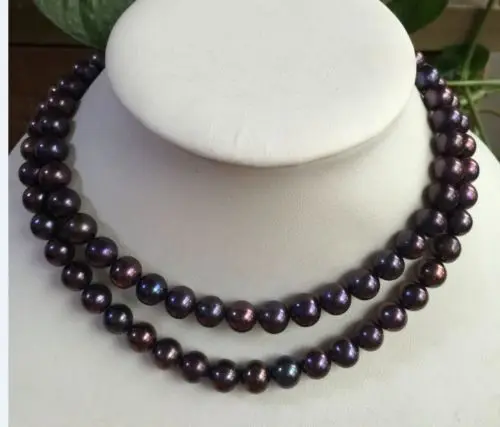 Free Shipping >>>>> double strands 9-10mm south seas black red pearl necklace 17-18inch silver clasp
Free Shipping >>>>> double strands 9-10mm south seas black red pearl necklace 17-18inch silver clasp