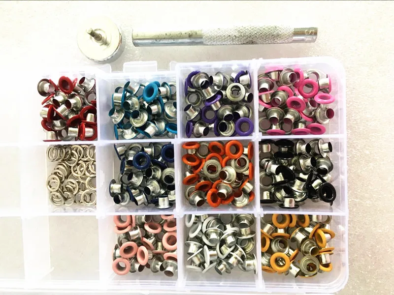 1 tool + 300 Eyelets Grommets and Washers in 4.5mm colorful for Scrapbook Leathercraft
1 tool + 300 Eyelets Grommets and Washers in 4.5mm colorful for Scrapbook Leathercraft