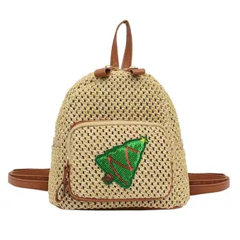 Knitting Small Shoulder Crossbody Bags Women Sequins Tree Print Backpacks Preppy Style Knapsack Casual Weaving Rucksack 
Knitting Small Shoulder Crossbody Bags Women Sequins Tree Print Backpacks Preppy Style Knapsack Casual Weaving Rucksack