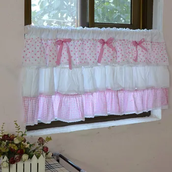 Durable 1Panel 50cm height Lovely cake style pink lattice dots bow cotton home decorative short curtain coffee kitchen curtains
Durable 1Panel 50cm height Lovely cake style pink lattice dots bow cotton home decorative short curtain coffee kitchen curtains