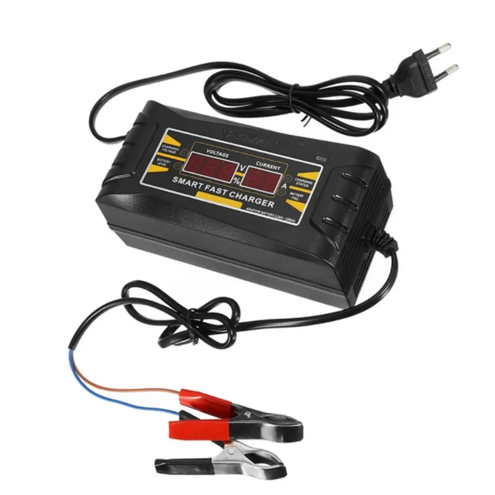 Full Automatic Car Battery Charger EU Plug 150V-250V To 12V 6A Fast Power Charging HD Digital Display Auto Smart Fast Charge
Full Automatic Car Battery Charger EU Plug 150V-250V To 12V 6A Fast Power Charging HD Digital Display Auto Smart Fast Charge