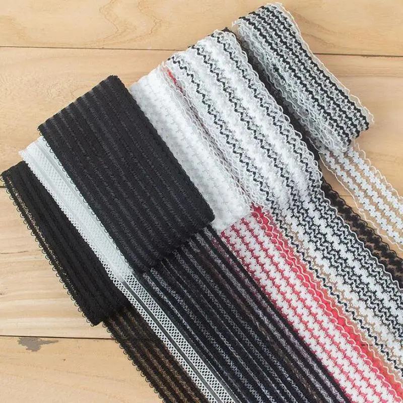 1M/roll 5-10cm Wide Lace Ribbon Elastic Band Black/White Thin rubber band Elastic Webbing Cuffs/pants/skirt accessories
1M/roll 5-10cm Wide Lace Ribbon Elastic Band Black/White Thin rubber band Elastic Webbing Cuffs/pants/skirt accessories