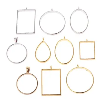 10 Pcs/Set UV Resin Round Square Shape Geometric Metal Frames Hollow DIY Epoxy Resin Crafts Jewelry Making Necklace Pendant
10 Pcs/Set UV Resin Round Square Shape Geometric Metal Frames Hollow DIY Epoxy Resin Crafts Jewelry Making Necklace Pendant