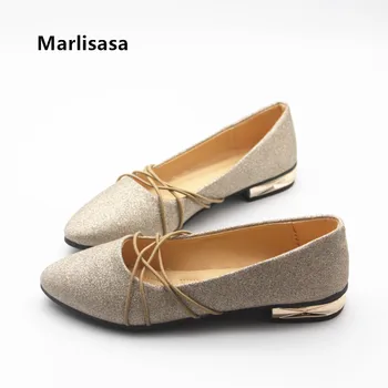 Marlisasa Women Cute Light Weight Slip on Golden Shoes Lady Fashion Sweet Spring Shoes Female Summer Silver Flat Shoes F870
Marlisasa Women Cute Light Weight Slip on Golden Shoes Lady Fashion Sweet Spring Shoes Female Summer Silver Flat Shoes F870